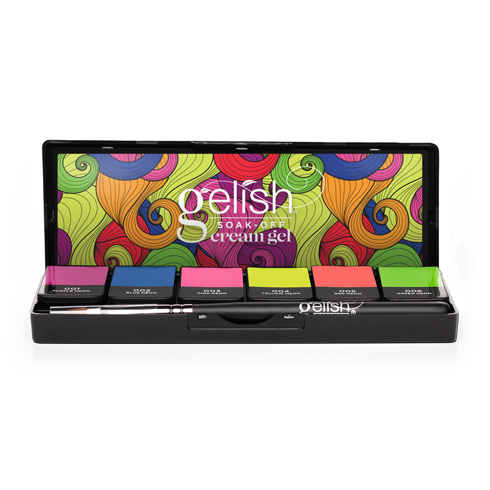 Gelish Cream Gel Polish - Neon & On & On Palette - Hema Free  - 6 Colours