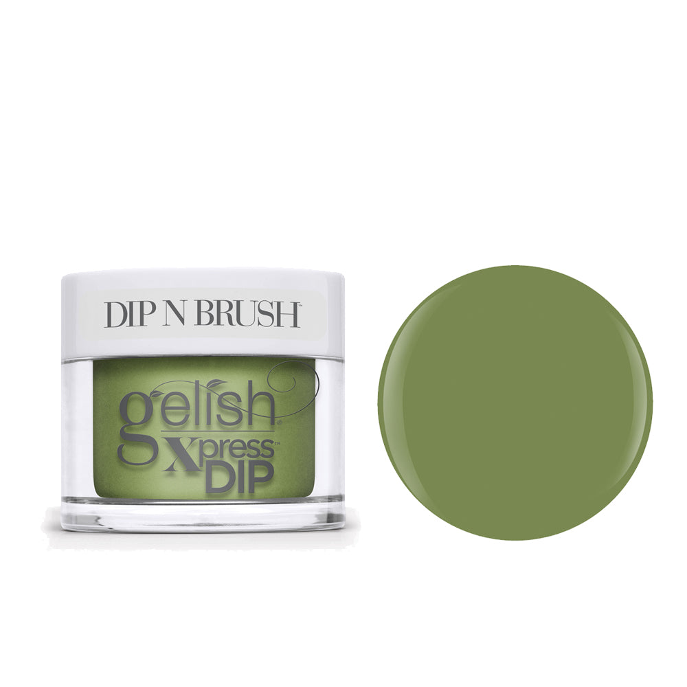 Gelish Professional Xpress Dip Powder Leaf It All Behind - Moss Green Creme - 43g