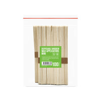 Barneys Disposable Wooden Wax Applicators Mini - 100 Pieces