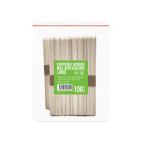Barneys Disposable Wooden Wax Applicators Large - 100 Pieces