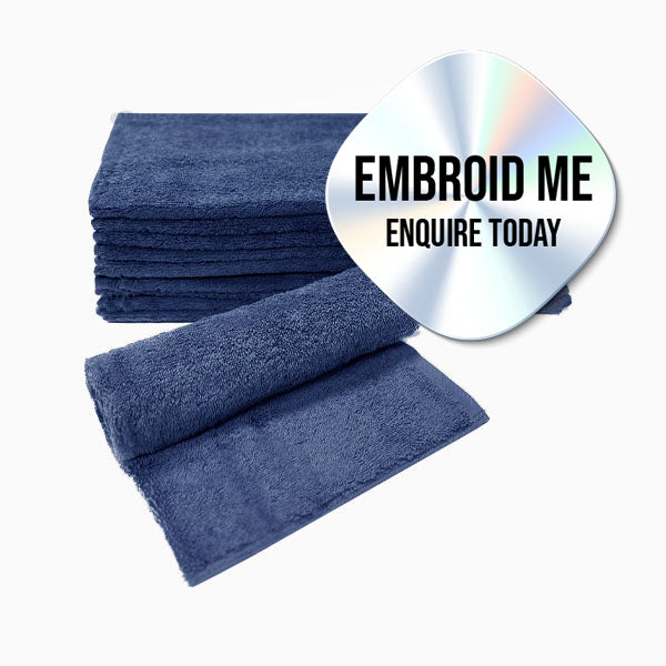 Barneys Platinum Collection Facial Towels - Commercial Quality - Navy 