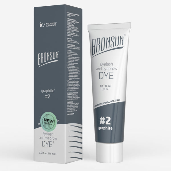 Bronsun NEW FORMULA Hybrid Lash & Brow Gel Dye - #1 Deep Black - 15ml