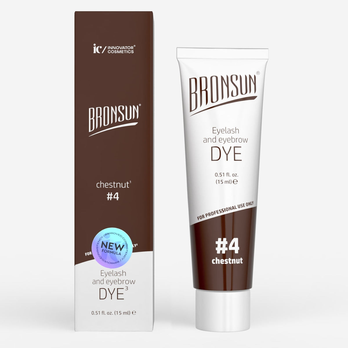Bronsun NEW FORMULA Hybrid Lash & Brow Gel Dye - #1 Deep Black - 15ml