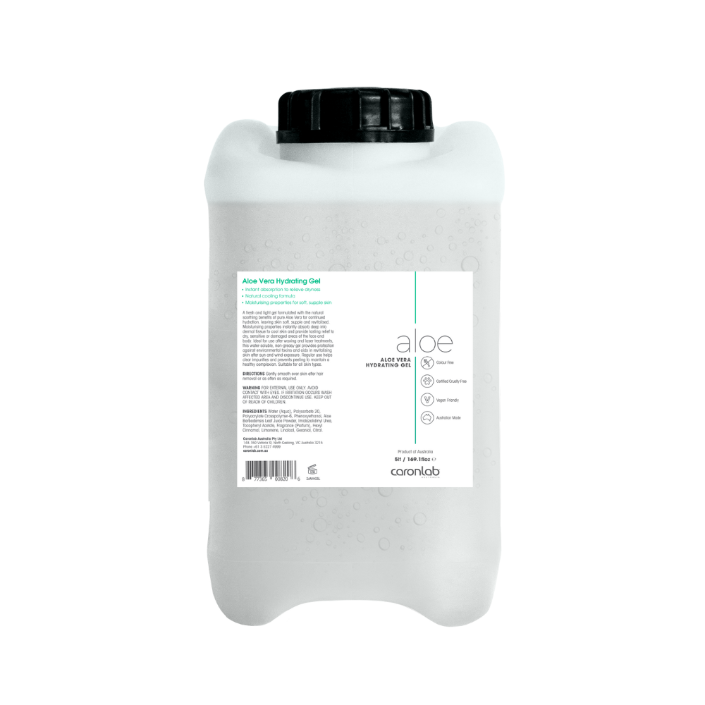 CaronLab Aloe Vera Hydrating Gel with Pump - 5 Litre