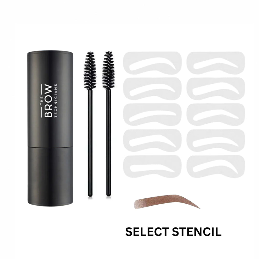The Brow Technicians Brow Stamp & Stencil Kit - Dark Brown