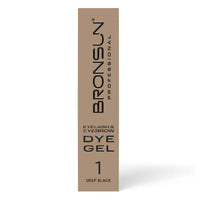 Bronsun NEW FORMULA Hybrid Lash & Brow Gel Dye - #1 Deep Black - 15ml