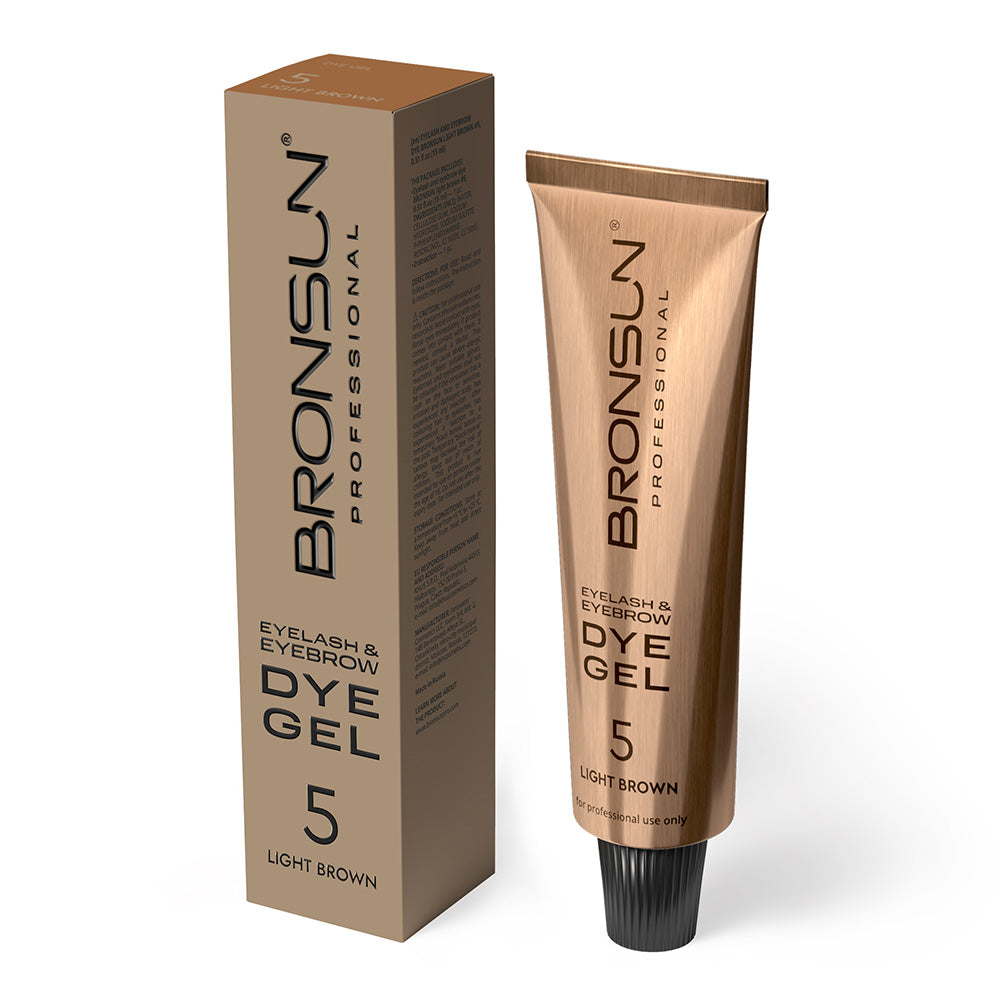 Bronsun NEW FORMULA Hybrid Lash & Brow Gel Dye - #1 Deep Black - 15ml