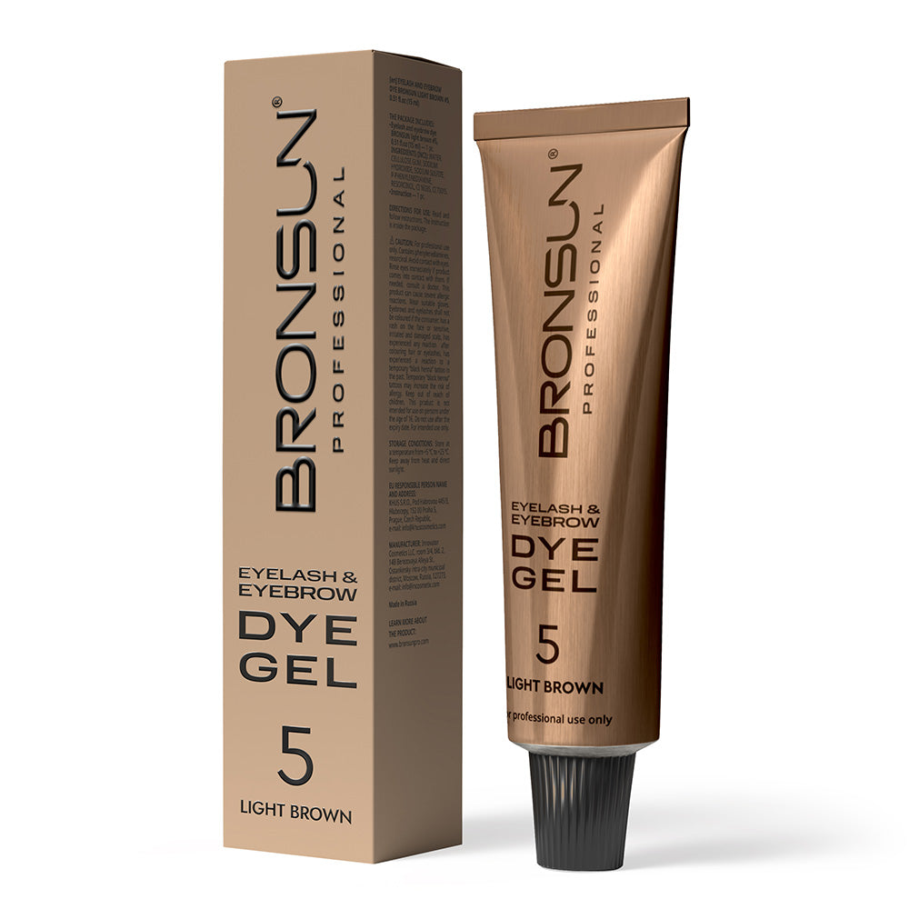 Bronsun NEW FORMULA Hybrid Lash & Brow Gel Dye - #1 Deep Black - 15ml