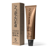 Bronsun NEW FORMULA Hybrid Lash & Brow Gel Dye - #5 Light Brown - 15ml