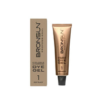 Bronsun NEW FORMULA Hybrid Lash & Brow Gel Dye - #1 Deep Black - 15ml