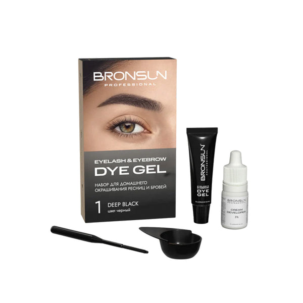 Bronsun Hybrid Dye Lash & Brow Trial Kit Deep Black #1