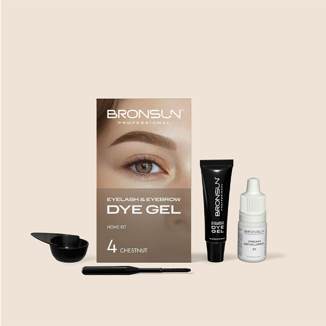 Bronsun Hybrid Dye Lash & Brow Trial Kit Chestnut #4
