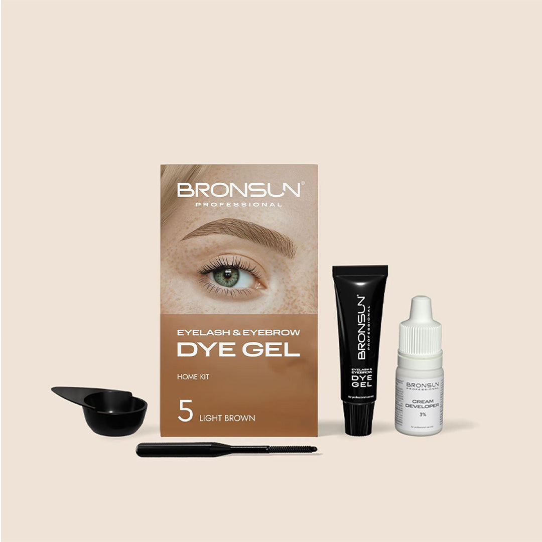 Bronsun Hybrid Dye Lash & Brow Trial Kit Light Brown #5