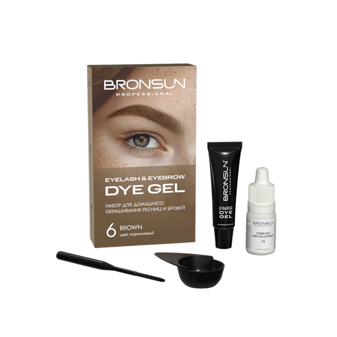 Bronsun Hybrid Dye Lash & Brow Trial Kit Brown #6