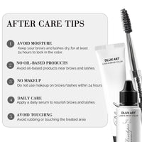 DLUX Pro Art Hybrid Lash and Brow Tint – Lash and brow tint aftercare