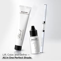 DLUX Pro Art Hybrid Lash and Brow Tint – Black tint bundle and applicator