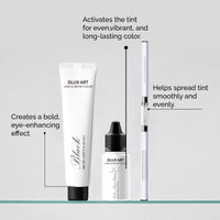 DLUX Pro Art Hybrid Lash and Brow Tint – Black bundle product features