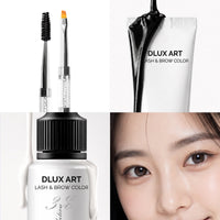 DLUX Pro Art Hybrid Lash and Brow Tint – Black tint and application tool
