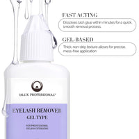 DLUX Pro Gel Glue Remover 15ml – Fast-acting gel formula benefits