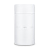 White cylindrical container with 'DLUX' branding on a white background