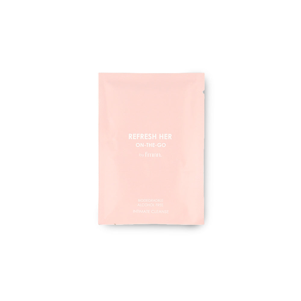 Pink box with 'fmmn.' branding on a white background