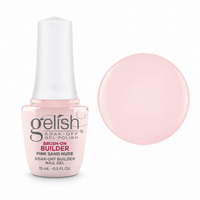 Gelish Pro Brush-On Builder Gel 15ml – Pink Sand Nude bottle and colour swatch
