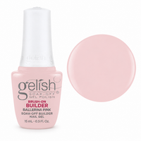 Gelish Pro Brush-On Builder Gel 15ml – Ballerina Pink bottle and colour swatch