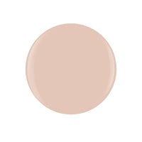 Round beige color swatch on a white background