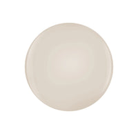 Beige circular object on a white background