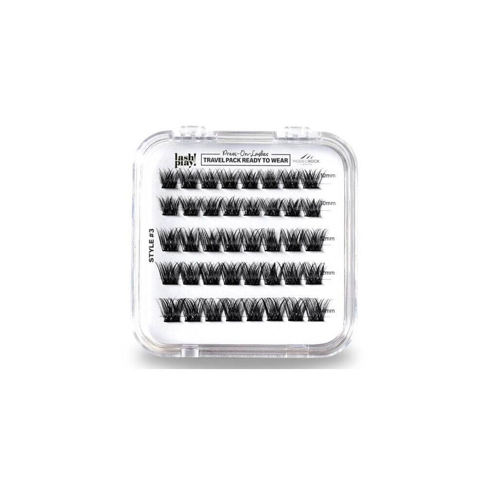 MODELROCK Ready to Wear Pre-Glued Cluster Lashes - Travel Edition - 40 Pieces