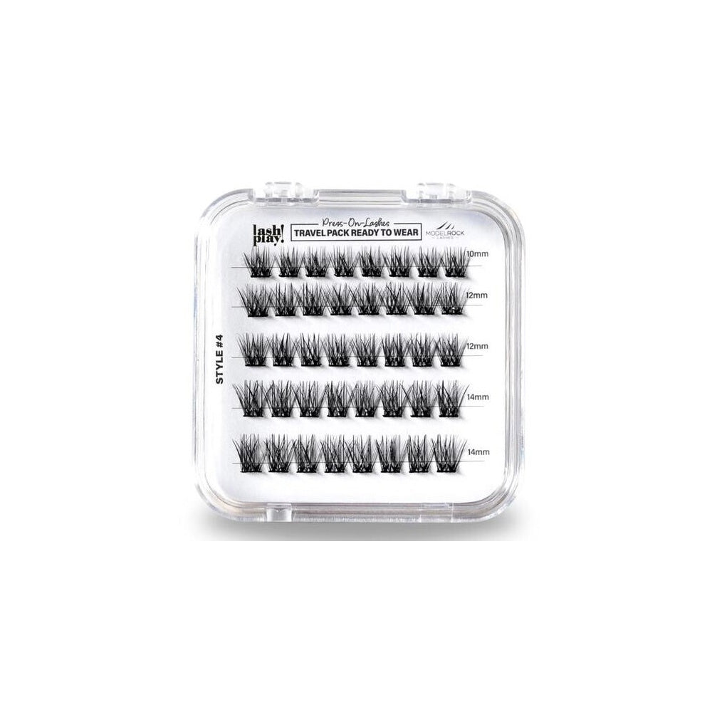 MODELROCK Ready to Wear Pre-Glued Cluster Lashes - Travel Edition - 40 Pieces