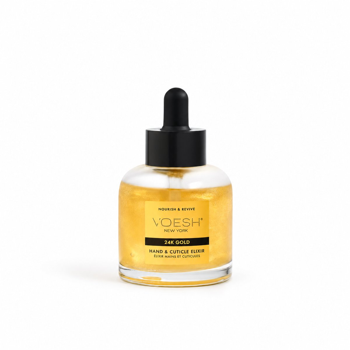 Voesh Hand & Cuticle Elixir - 24K Gold - 50ml on a white background