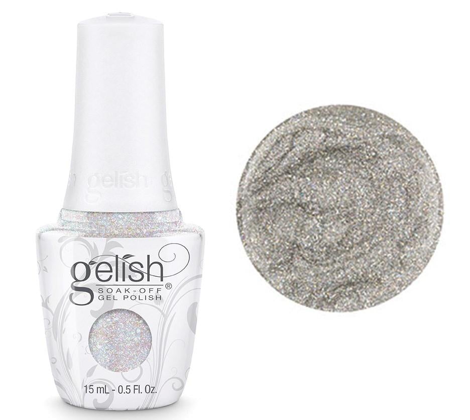 Gelish Professional Gel Polish Fame Game - Silver Holographic Glitter