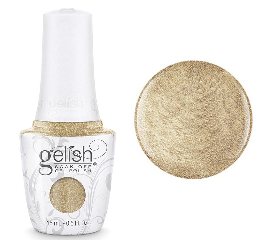 Gelish Professional Gel Polish Give Me Gold - Soft Gold Metallic