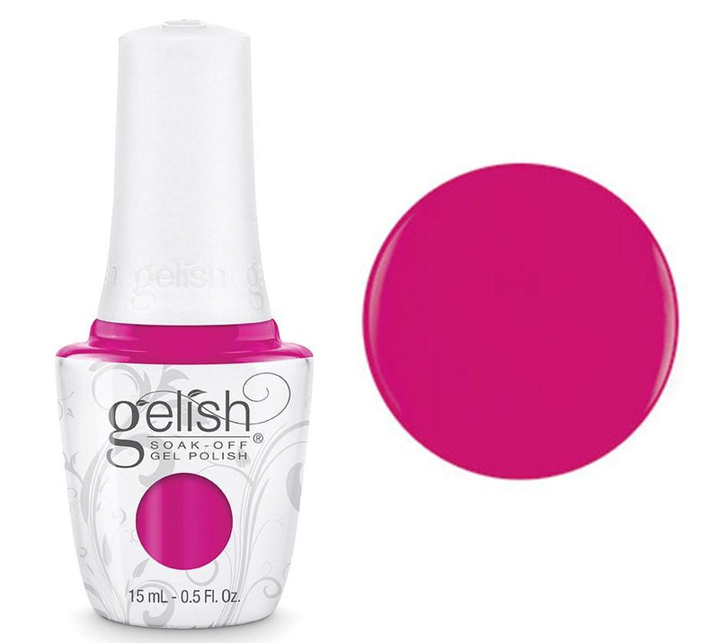 Gelish Professional Gel Polish Pop-Arazzi Pose - Hot Pink Neon Creme