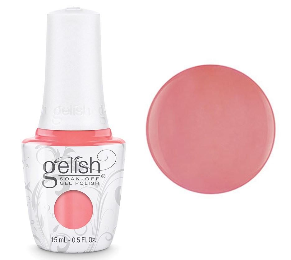 Gelish Professional Gel Polish - Manga-Round With Me - Coral Pink Neon Creme