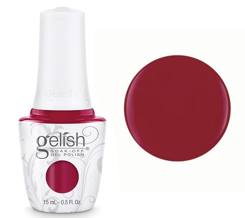 Gelish Professional Gel Polish Ruby Two-Shoes - Hot Rod with Subtle Frost