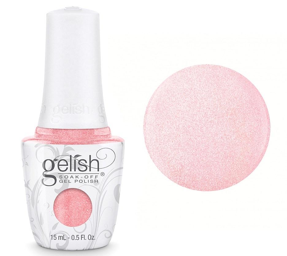 Gelish Professional Gel Polish Ambience - Sheer Pink With Silver Frost