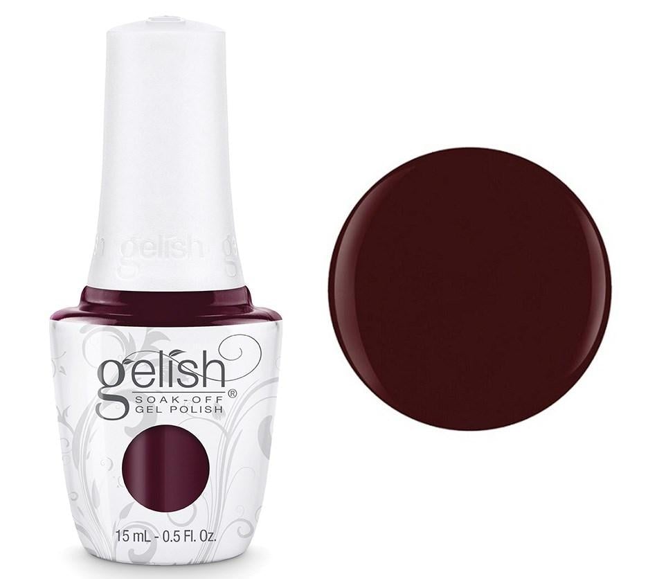 Gelish Professional Gel Polish Black Cherry Berry - Burgundy Red Creme