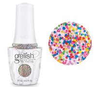 Gelish Professional Gel Polish Lots Of Dots - Mixed Rainbow Speckles