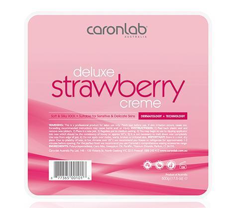 CaronLab Strawberry Creme Hard Wax - 500g Pallet Tray