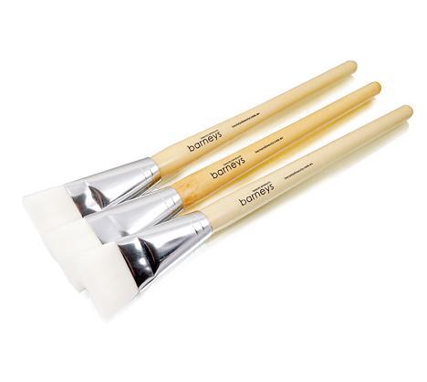 Barneys Facial Mask Brush Wooden Handle 30mm Brush - 2 Units
