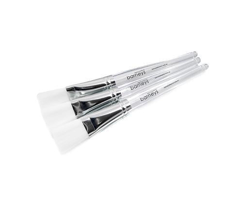 Barneys Facial Mask Brush - Clear Handle - 3 Units