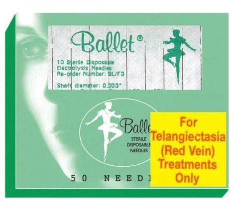 Ballet Red Vein Needles K3 - Box of 50