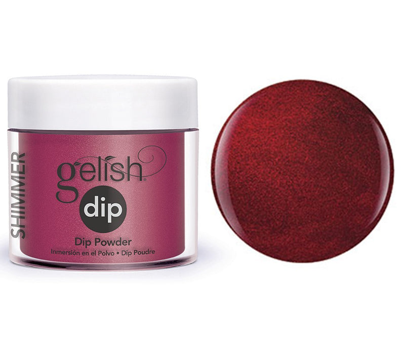 Gelish Dip Powder What's Your Pointsettia? - Medium Red Pearl