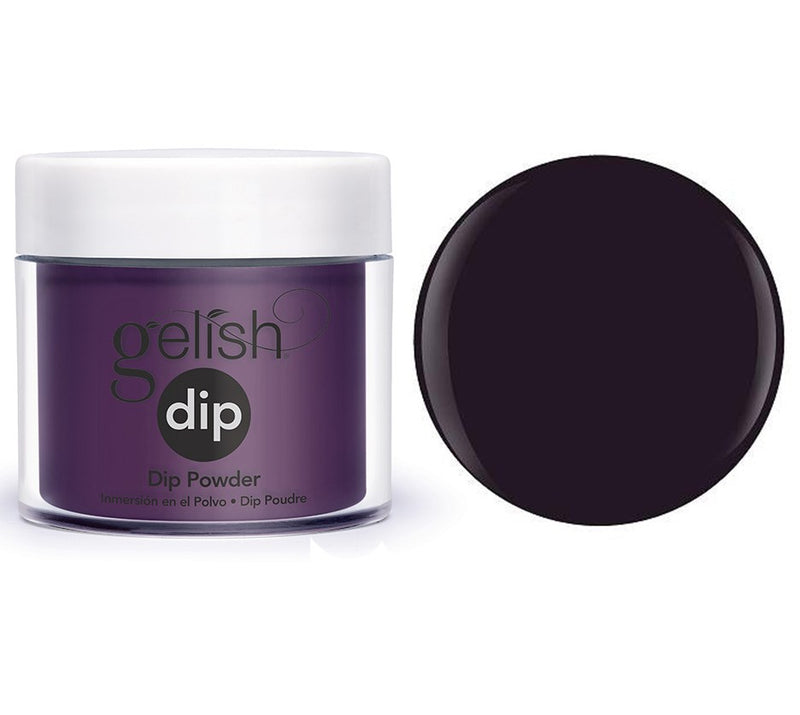 Gelish Dip Powder Diva - Deep Purple with Subtle Frost