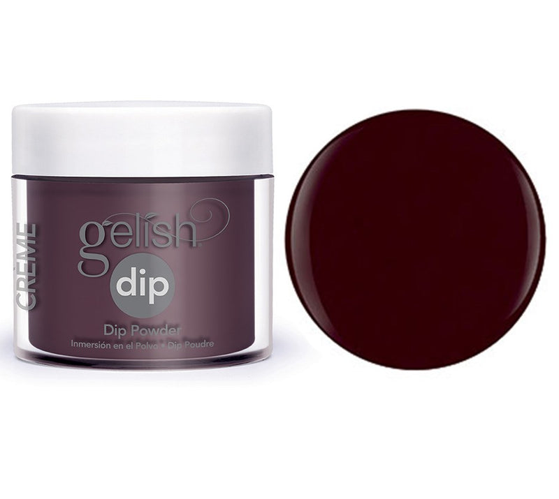 Gelish Dip Powder Black Cherry Berry - Burgundy Creme