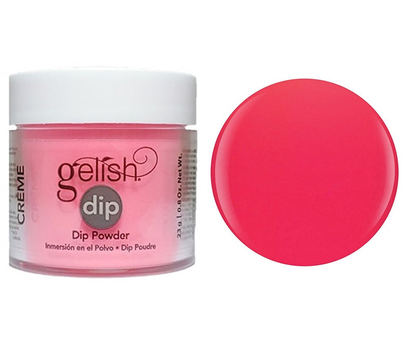 Gelish Dip Powder Brights Have More Fun - Dark Pink Neon Creme