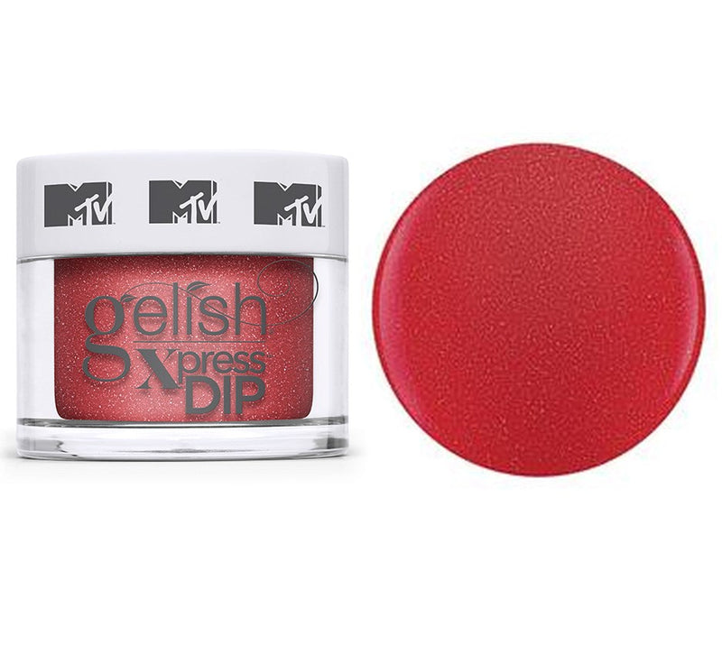 Gelish Dip Powder Total Request Red - Red Shimmer