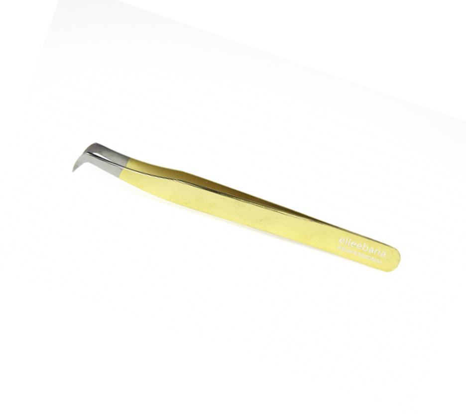 Elleebana Tweezer - L-Foot Silver Gold Finish